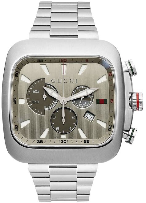 gucci stainless steel back orologio|gucci chrono 44mm.